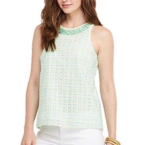 Vineyard Vines Ripple Eyelet & Gingham Blouse - Picture 6 of 6